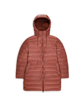 RAINS | Steppjacke LOHJA LONG | orange